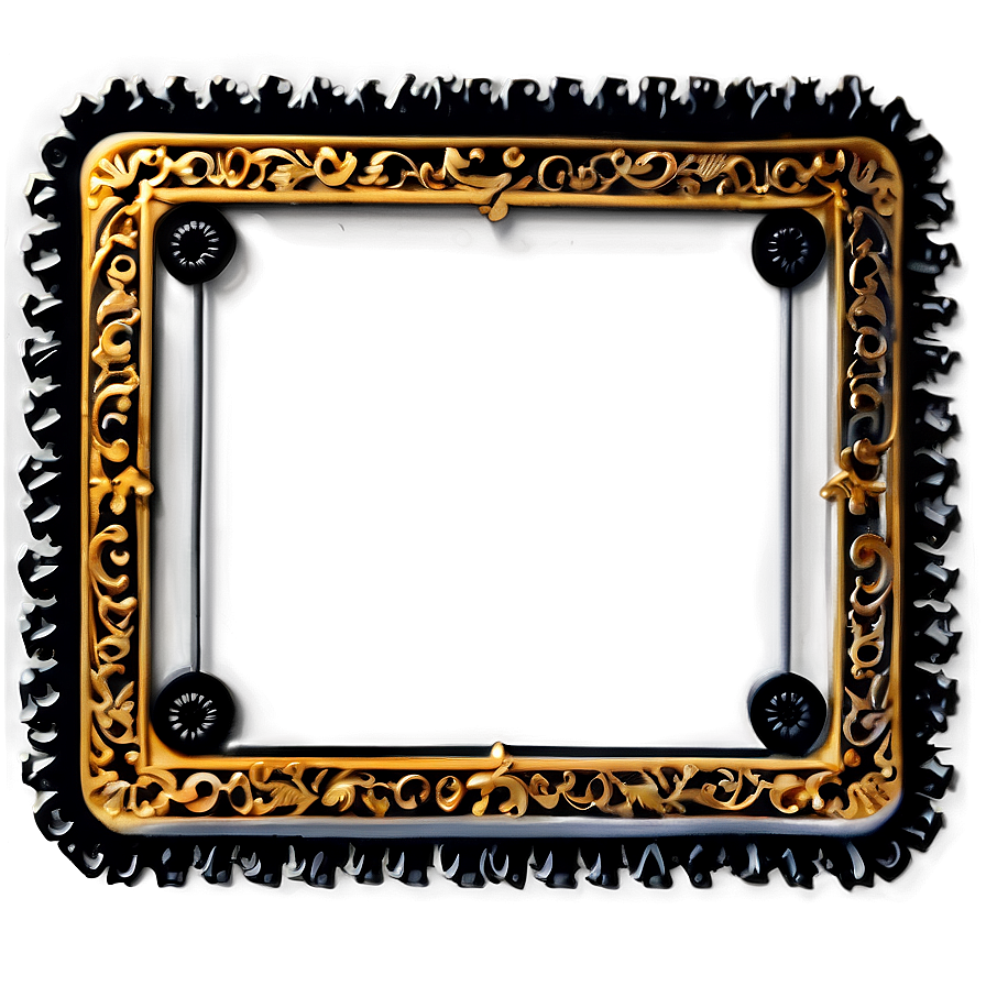 Classic Black Border Png Pcq97 PNG