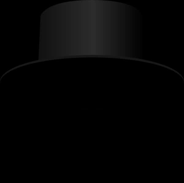 Classic Black Fedora Hat PNG