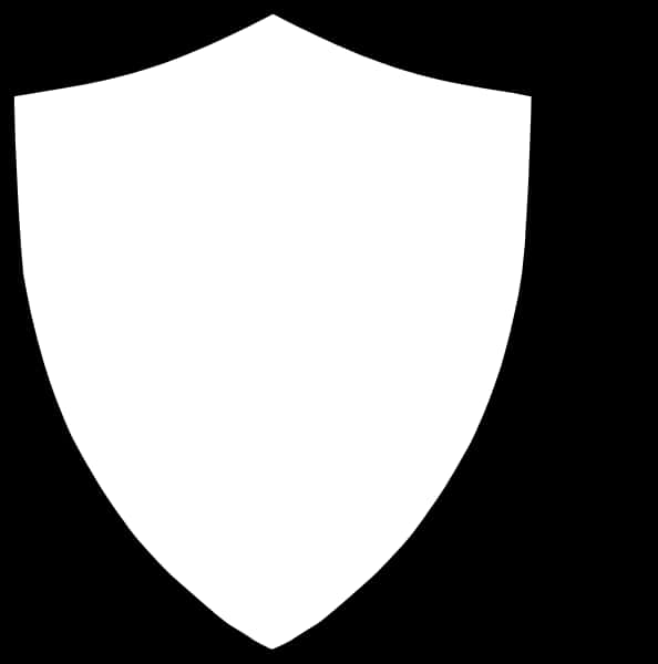 Simple Black Shield Icon PNG