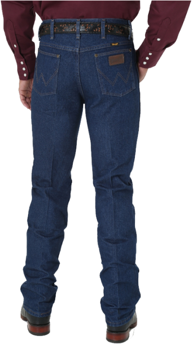 Classic Blue Jeans Rear View PNG