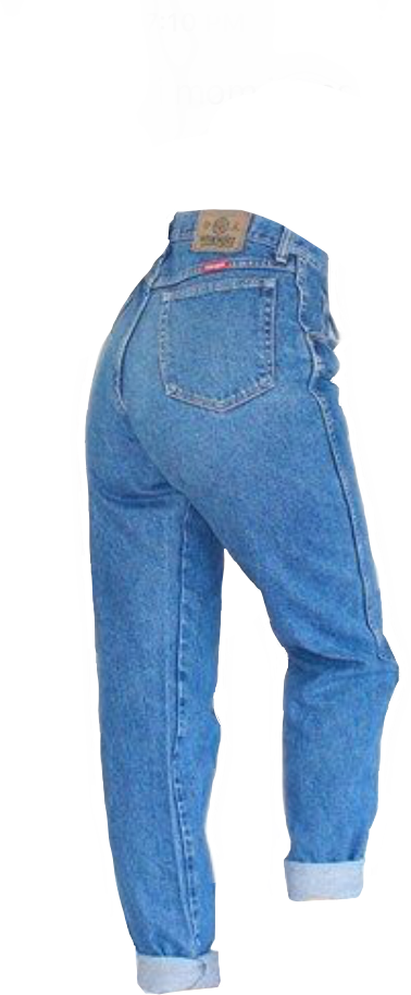 Classic Blue Jeans Standing PNG
