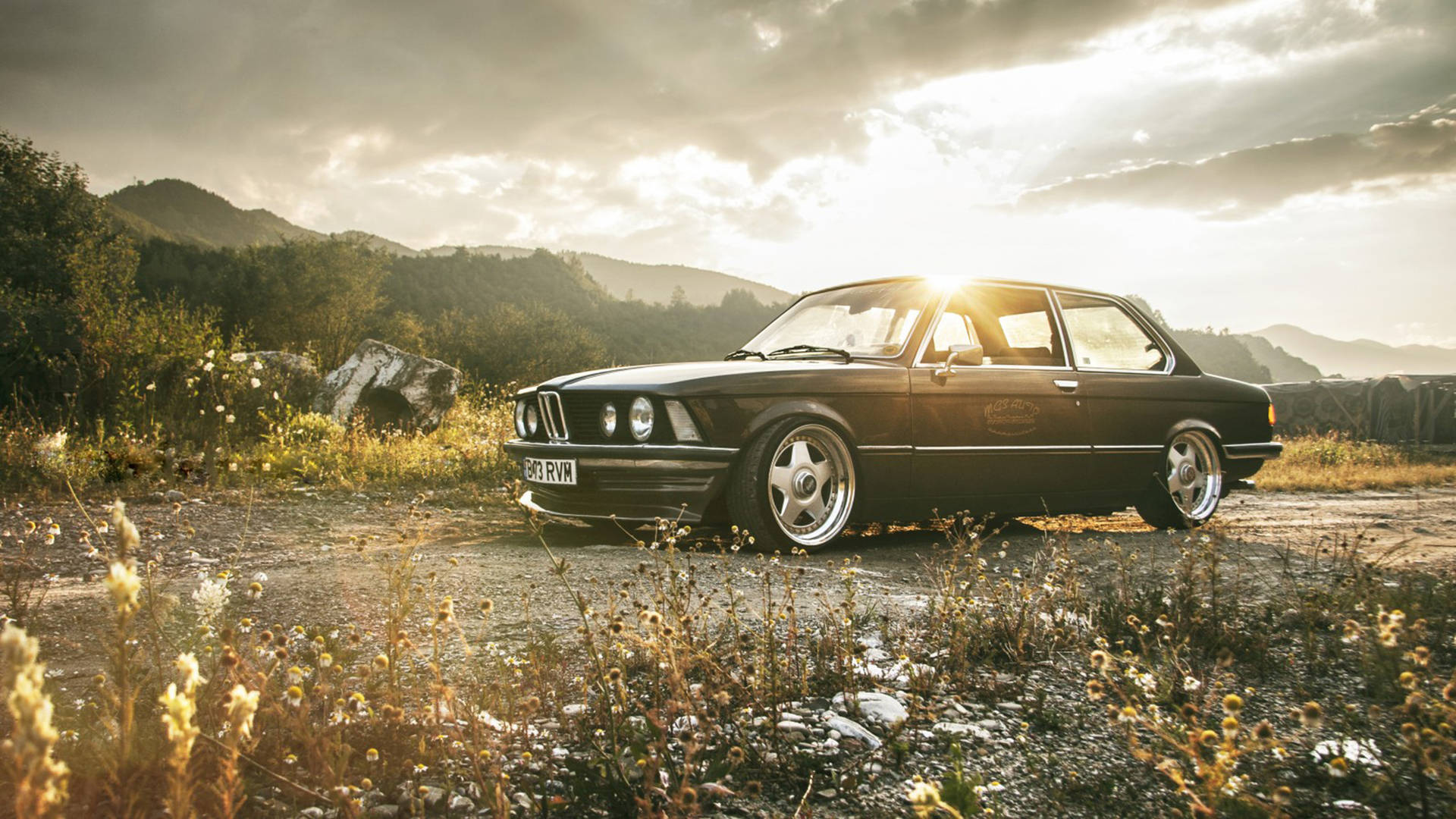 Classic BMW Summer Landscape Wallpaper