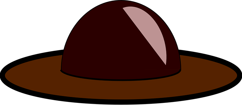 Classic Bowler Hat Illustration PNG