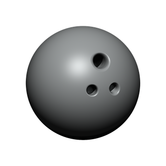 Classic Bowling Ball Image PNG