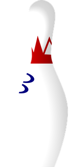 Classic Bowling Pin Graphic PNG