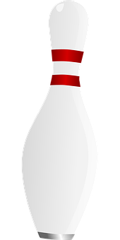 Classic Bowling Pin Graphic PNG