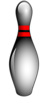 Classic Bowling Pin Graphic PNG