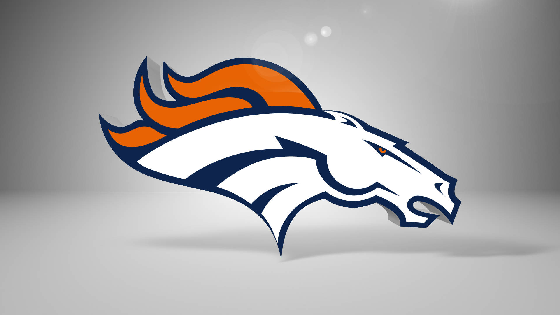 Classic Broncos Nfl Logo Wallpaper