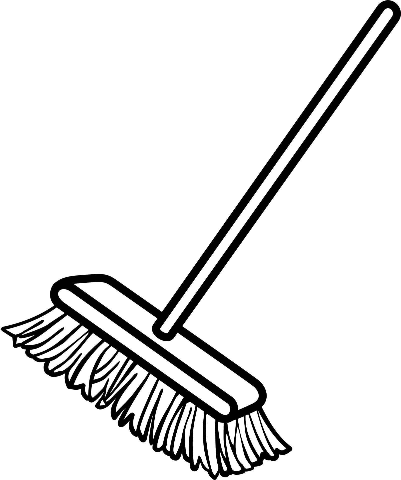 Classic Broom Illustration PNG