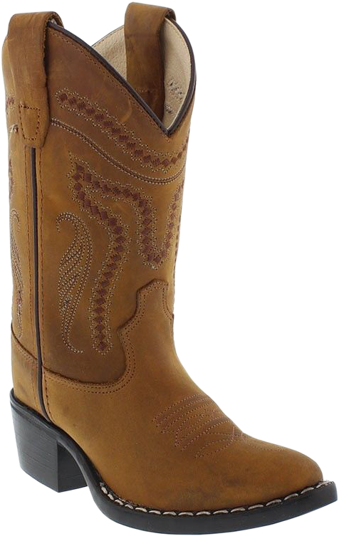 Classic Brown Cowboy Boot PNG