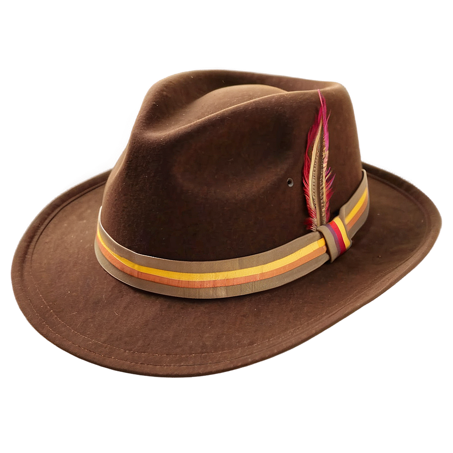 Download Classic Brown Fedora Hat Png 73 | Wallpapers.com