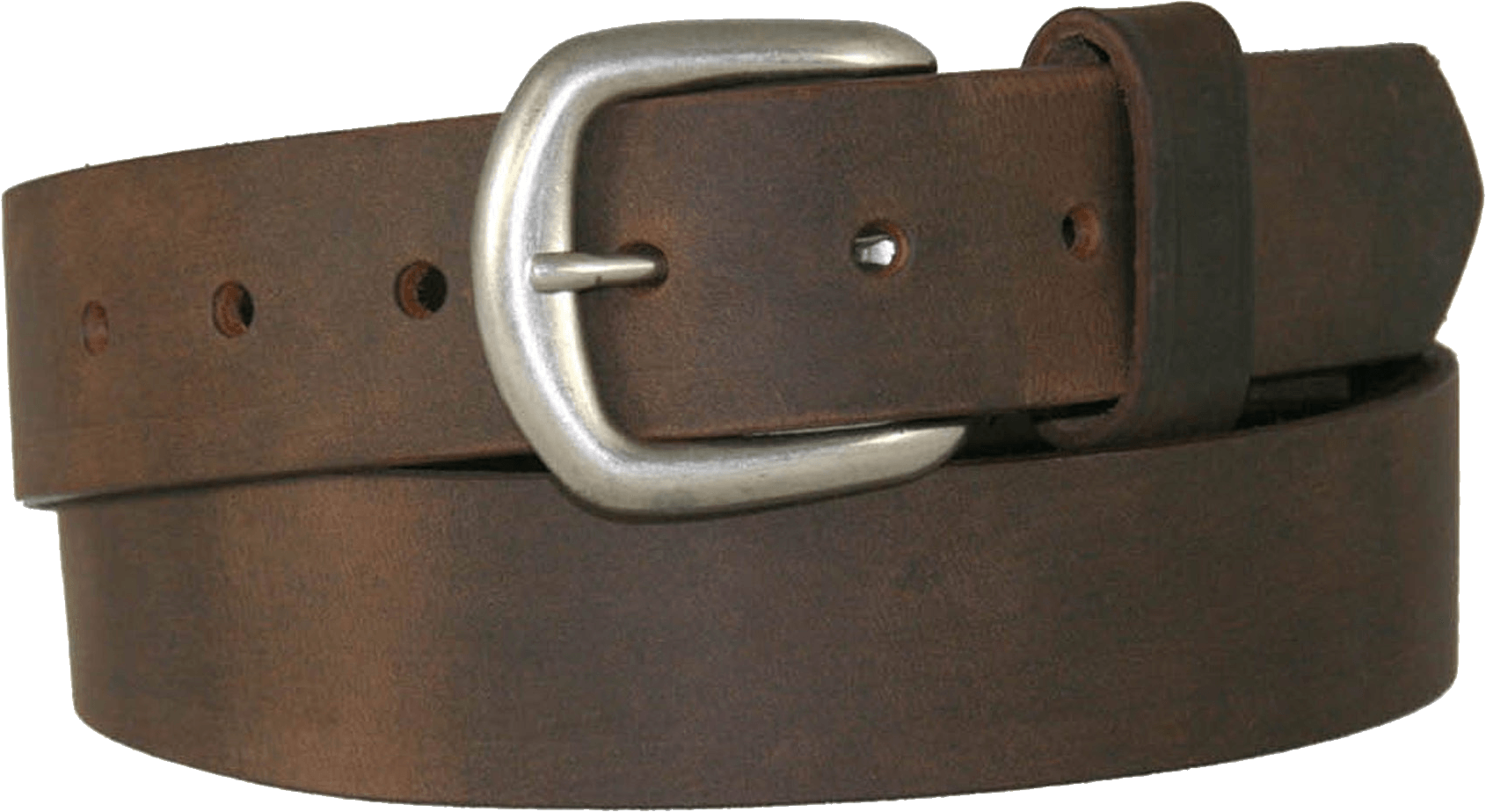 Classic Brown Leather Belt PNG
