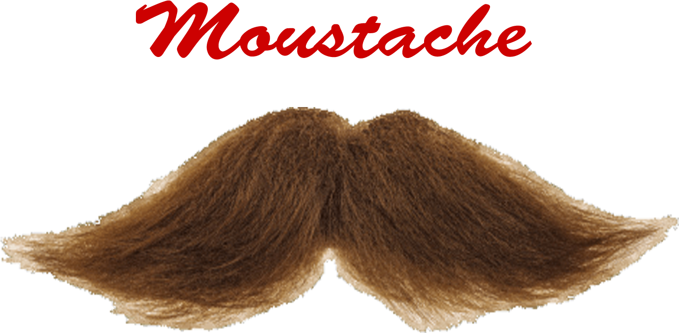 Classic Brown Moustache PNG