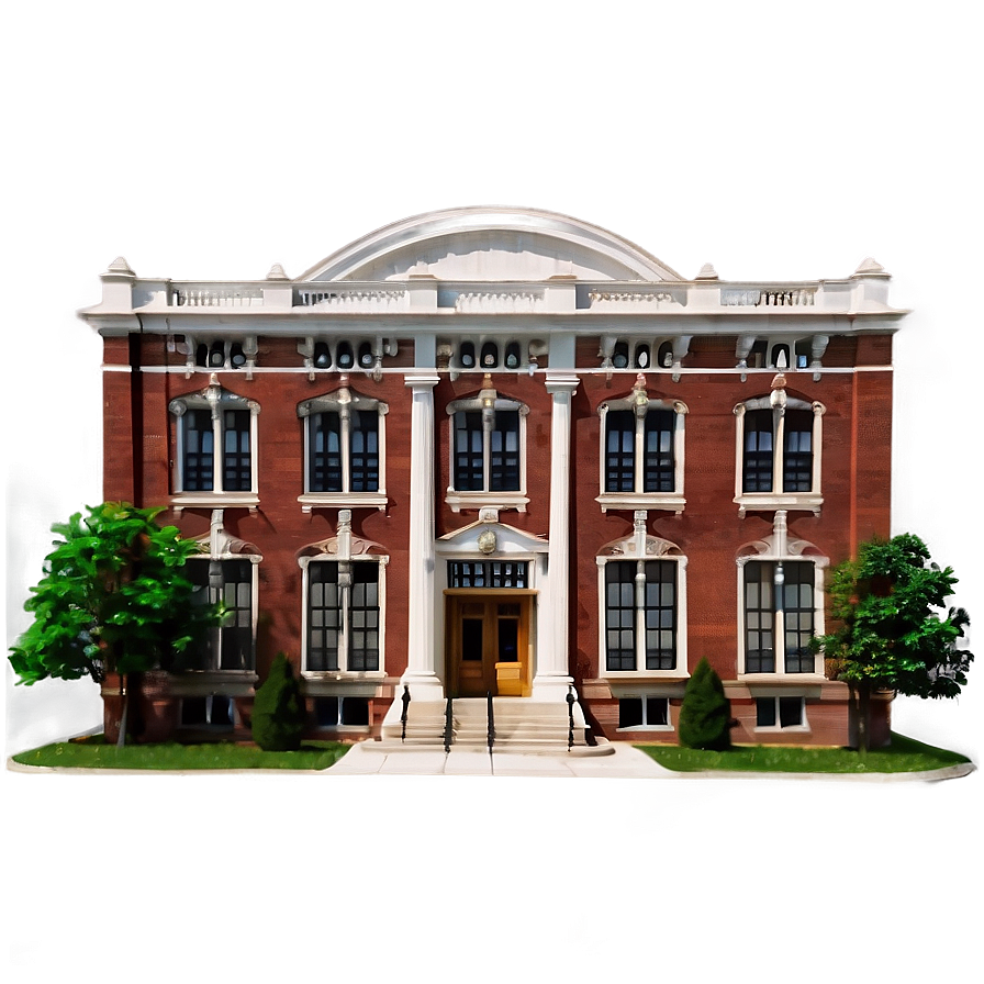 Classic Brown University Building Png Fuv94 PNG