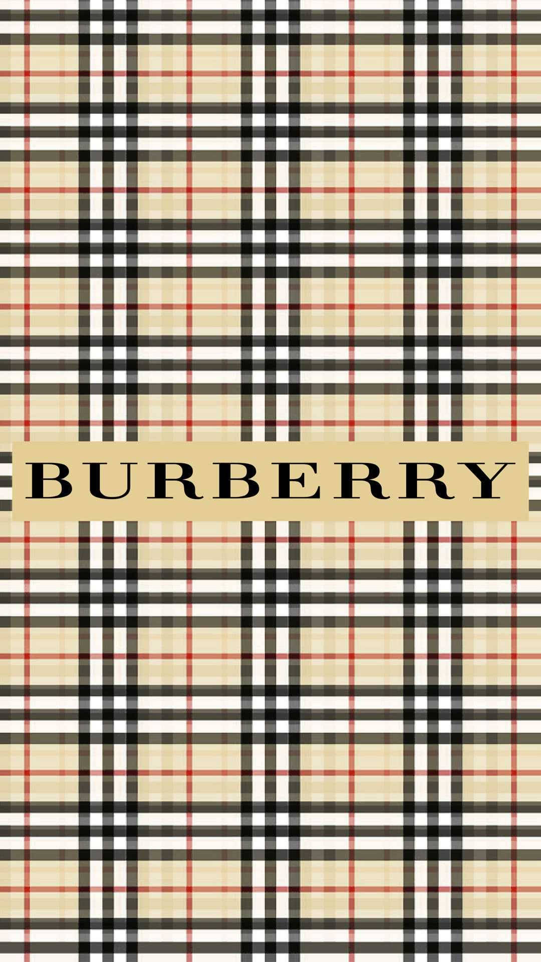 Classic Burberry Check Logo Wallpaper
