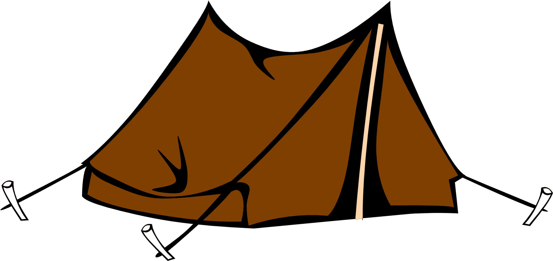 Classic Camping Tent Illustration PNG