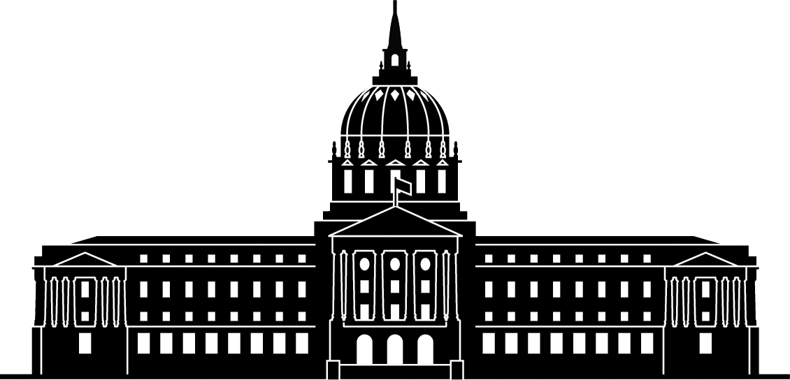 Classic Capitol Building Silhouette PNG