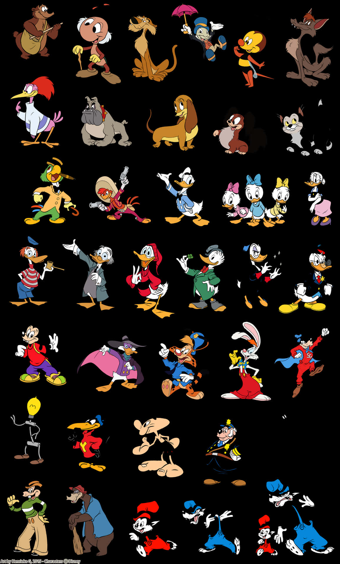 Classic Cartoon Characters Compilation PNG