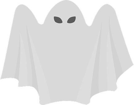 Classic Cartoon Ghost Graphic PNG