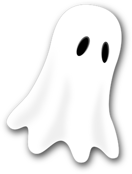 Classic Cartoon Ghost Graphic PNG