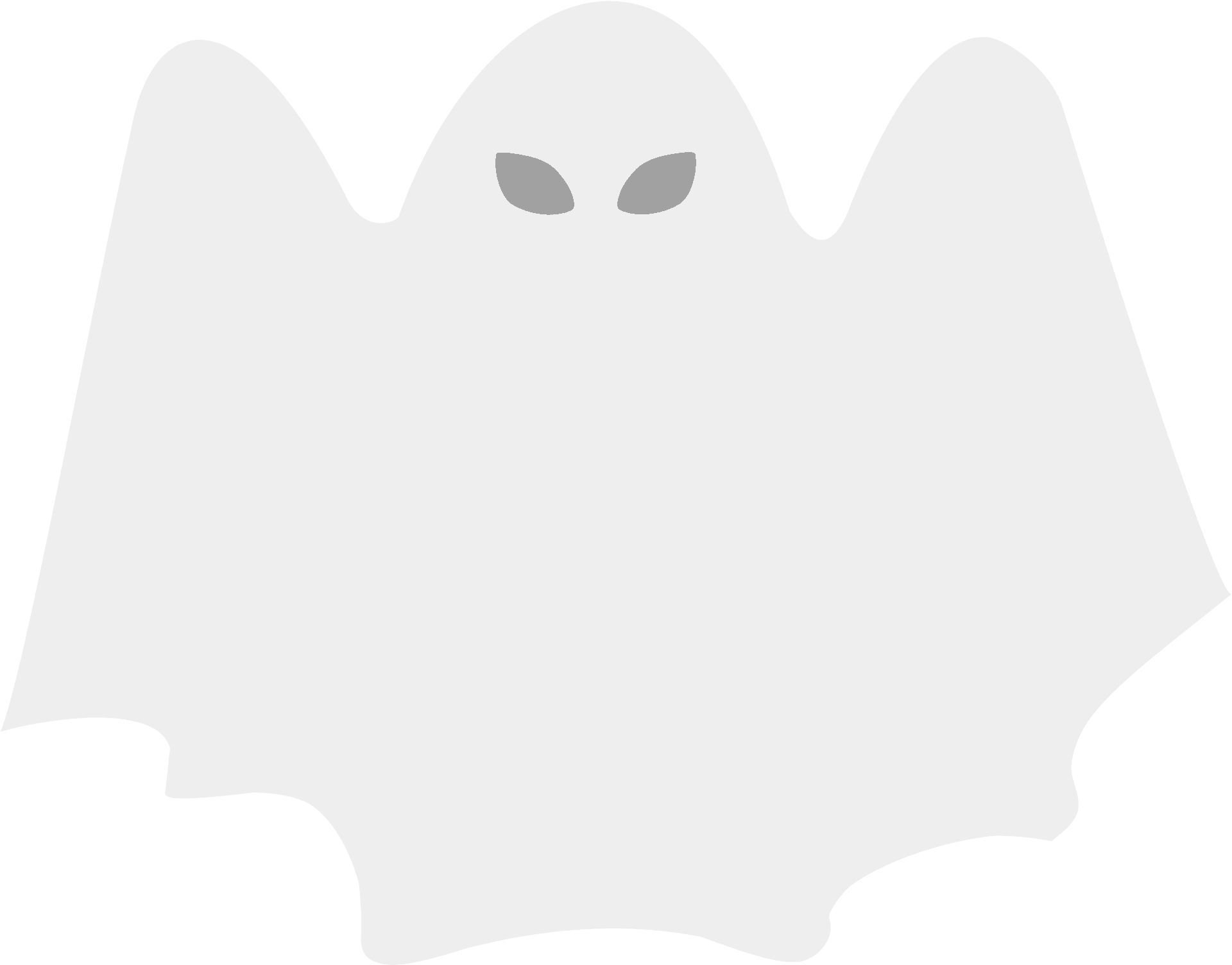 Classic Cartoon Ghost Illustration PNG