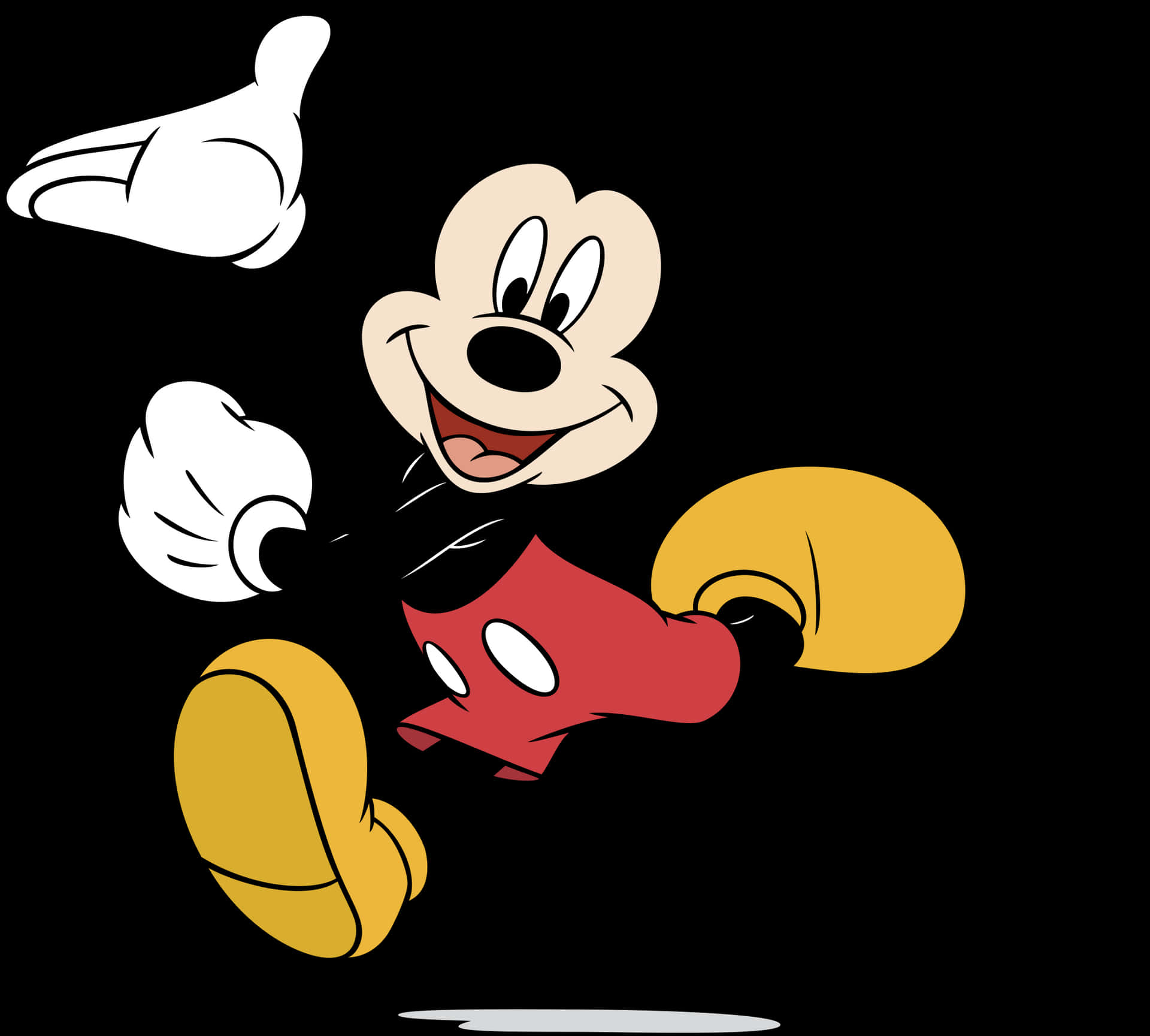 Classic Cartoon Mouse Character PNG