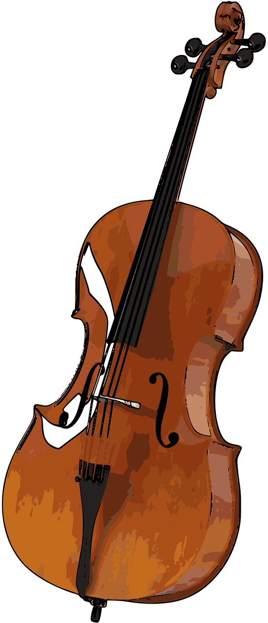 Classic Cello Illustration.png PNG