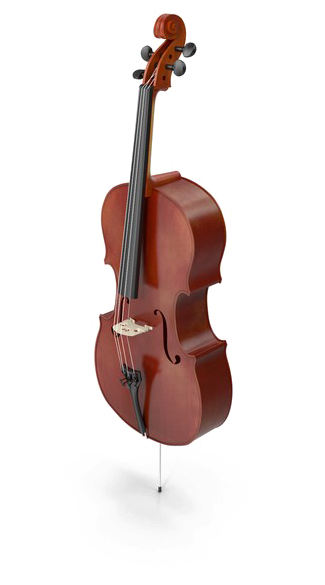 Classic Cello Standing PNG