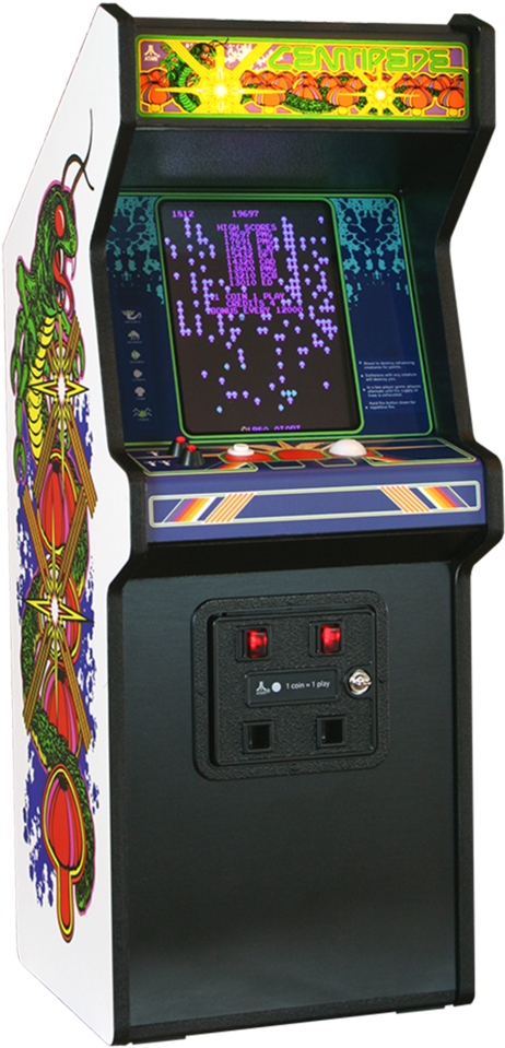 Classic Centipede Arcade Machine PNG