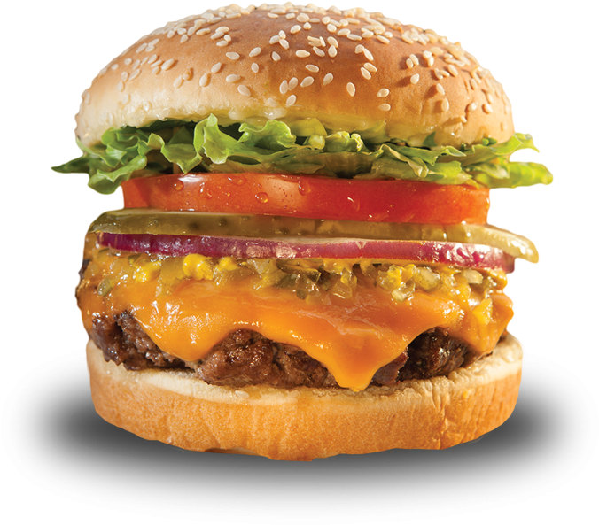 Classic Cheeseburger Deluxe PNG