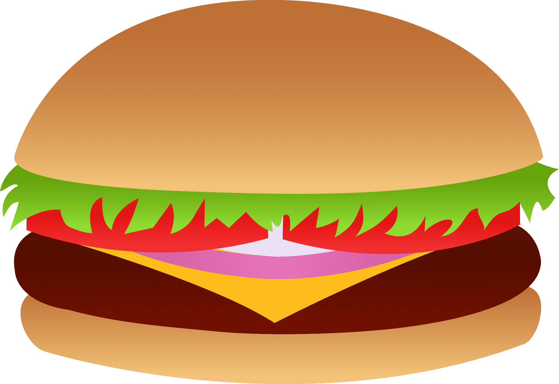 Classic Cheeseburger Illustration PNG