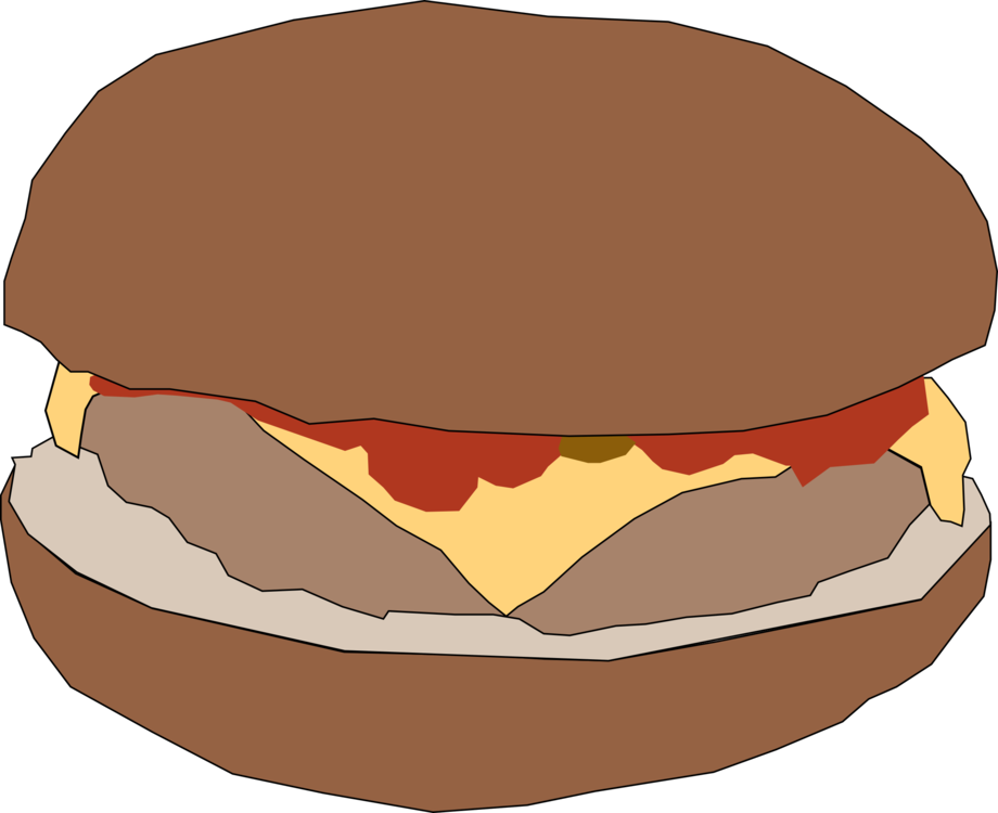 Classic Cheeseburger Illustration.png PNG