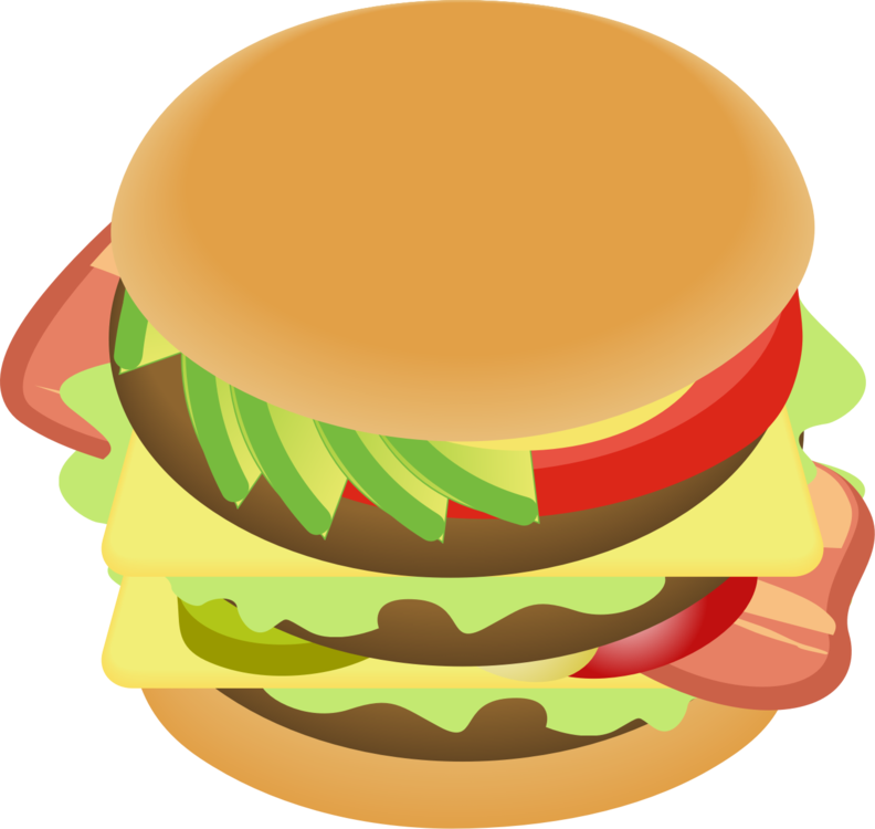 Classic Cheeseburger Illustration.png PNG