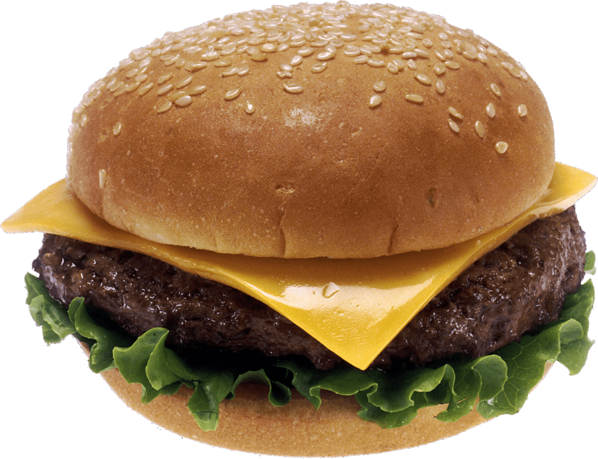 Classic Cheeseburger Transparent Background.png PNG