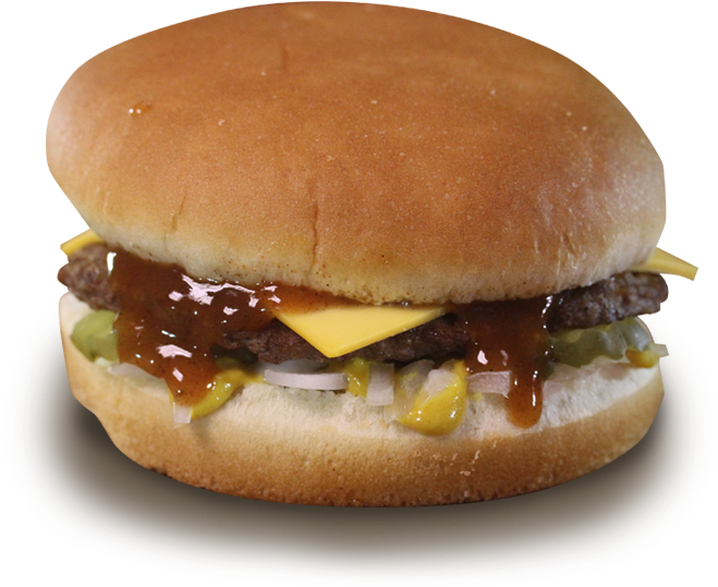 Classic Cheeseburgerwith Condiments PNG