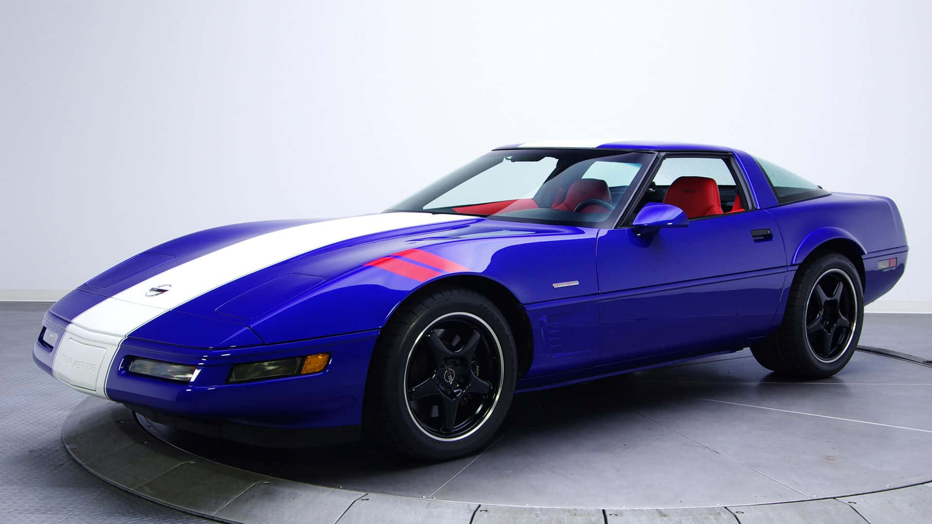 Classic Chevrolet Corvette C4 In Pristine Condition Wallpaper