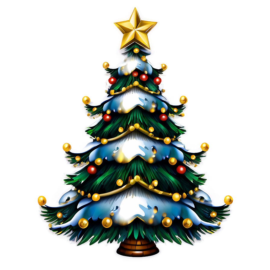 Classic Christmas Tree Design Png 06132024 PNG