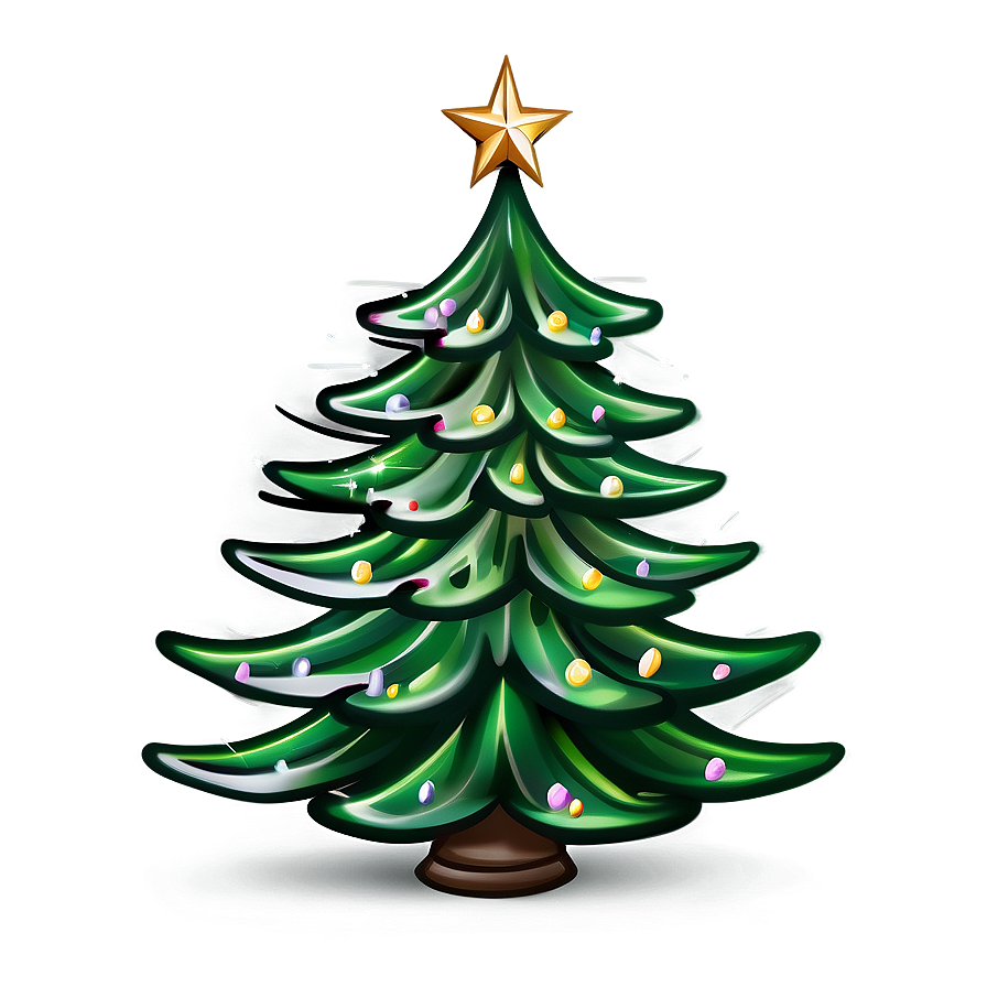 Classic Christmas Tree Design Png Pwp56 PNG