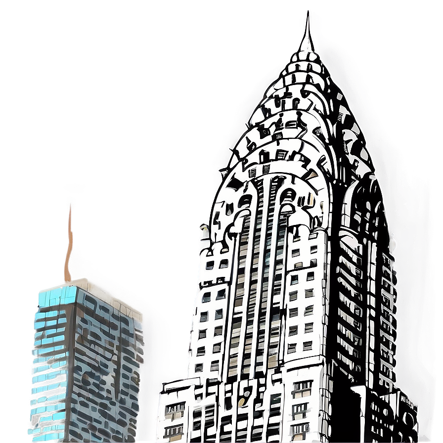 Classic Chrysler Building Profile Png Cso99 PNG