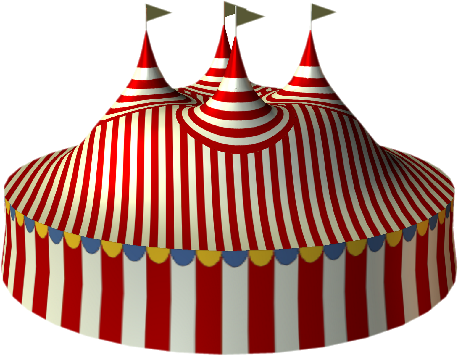 Classic Circus Tent Illustration PNG