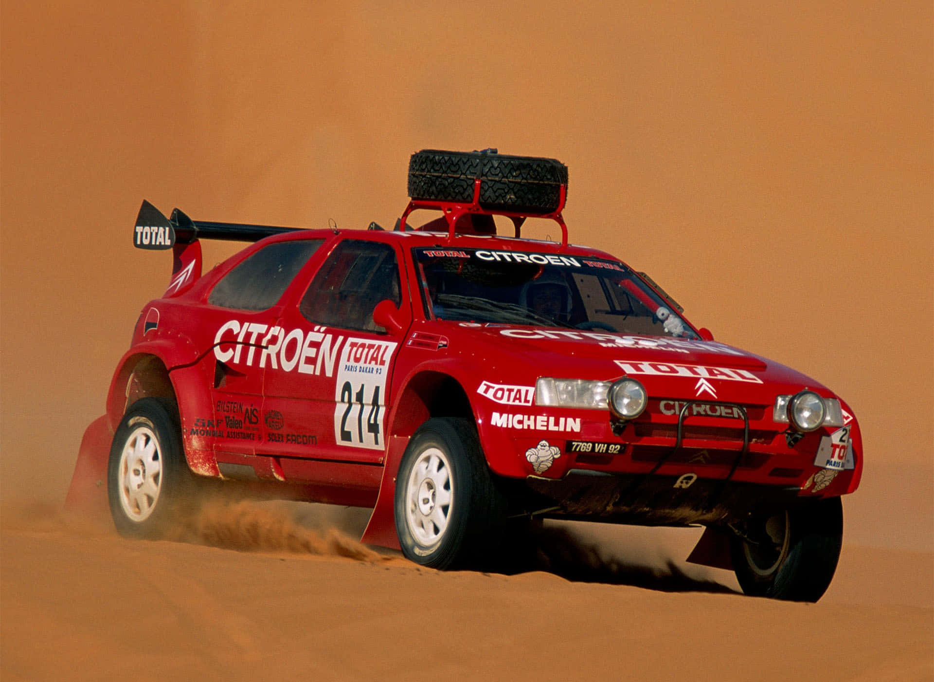 Classic Citroen Zx By The Roadside In Daylight Wallpaper