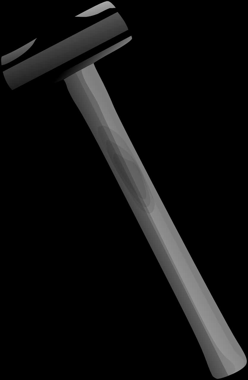 Classic Claw Hammer Black Background PNG