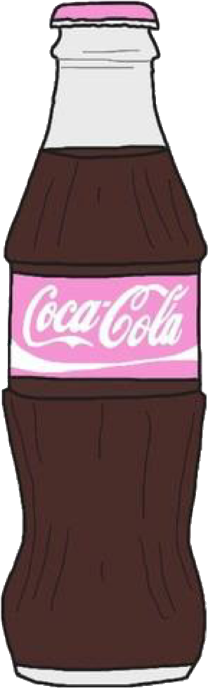 Classic Coca Cola Bottle Illustration PNG