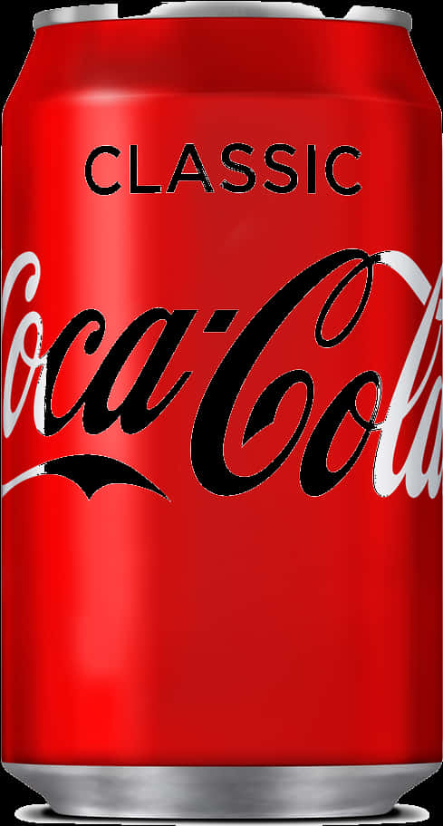 Classic Coca Cola Can Design PNG