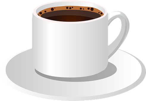 Classic Coffee Cup Vector PNG
