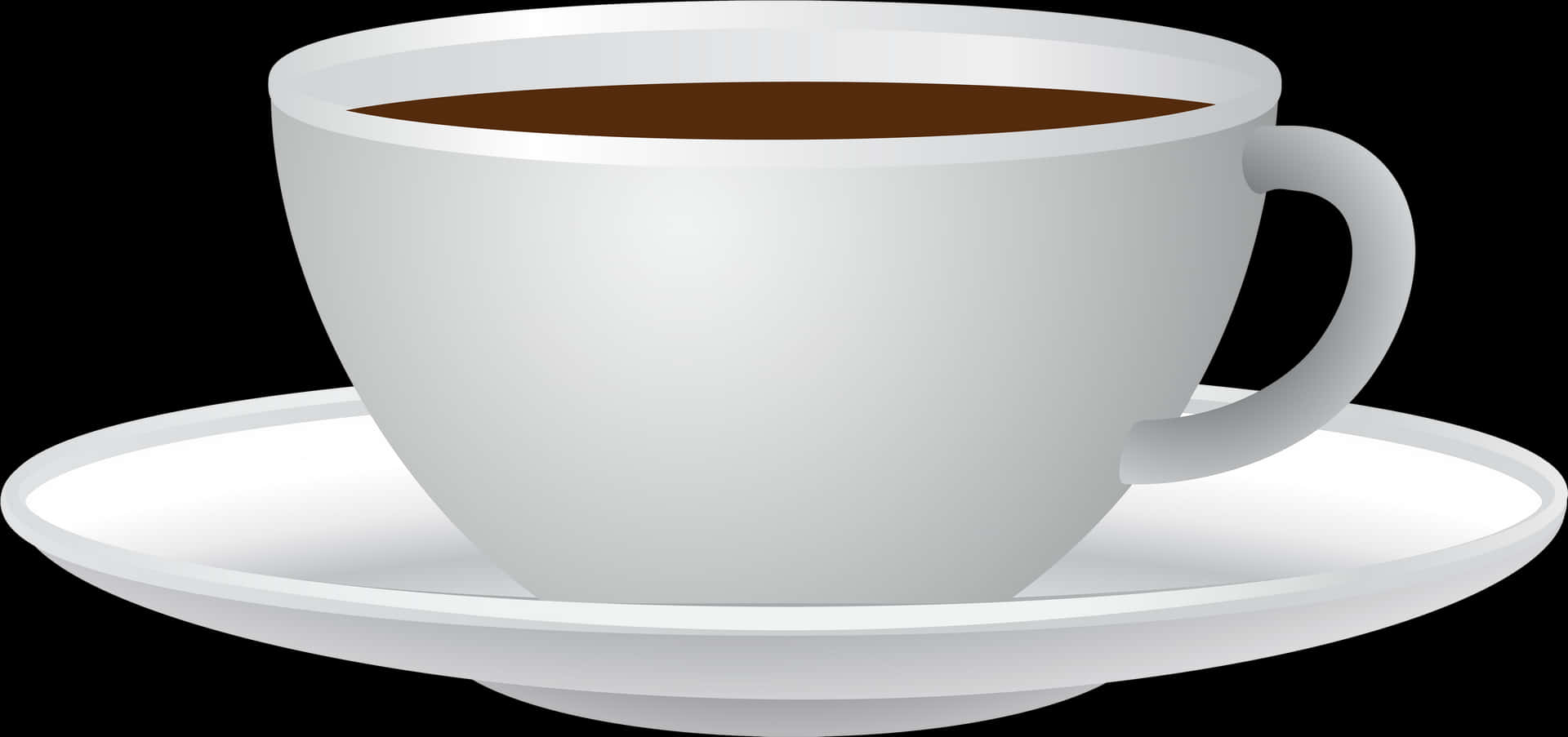 Classic Coffee Cupon Saucer PNG
