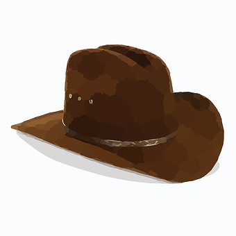 Classic Cowboy Hat Illustration PNG