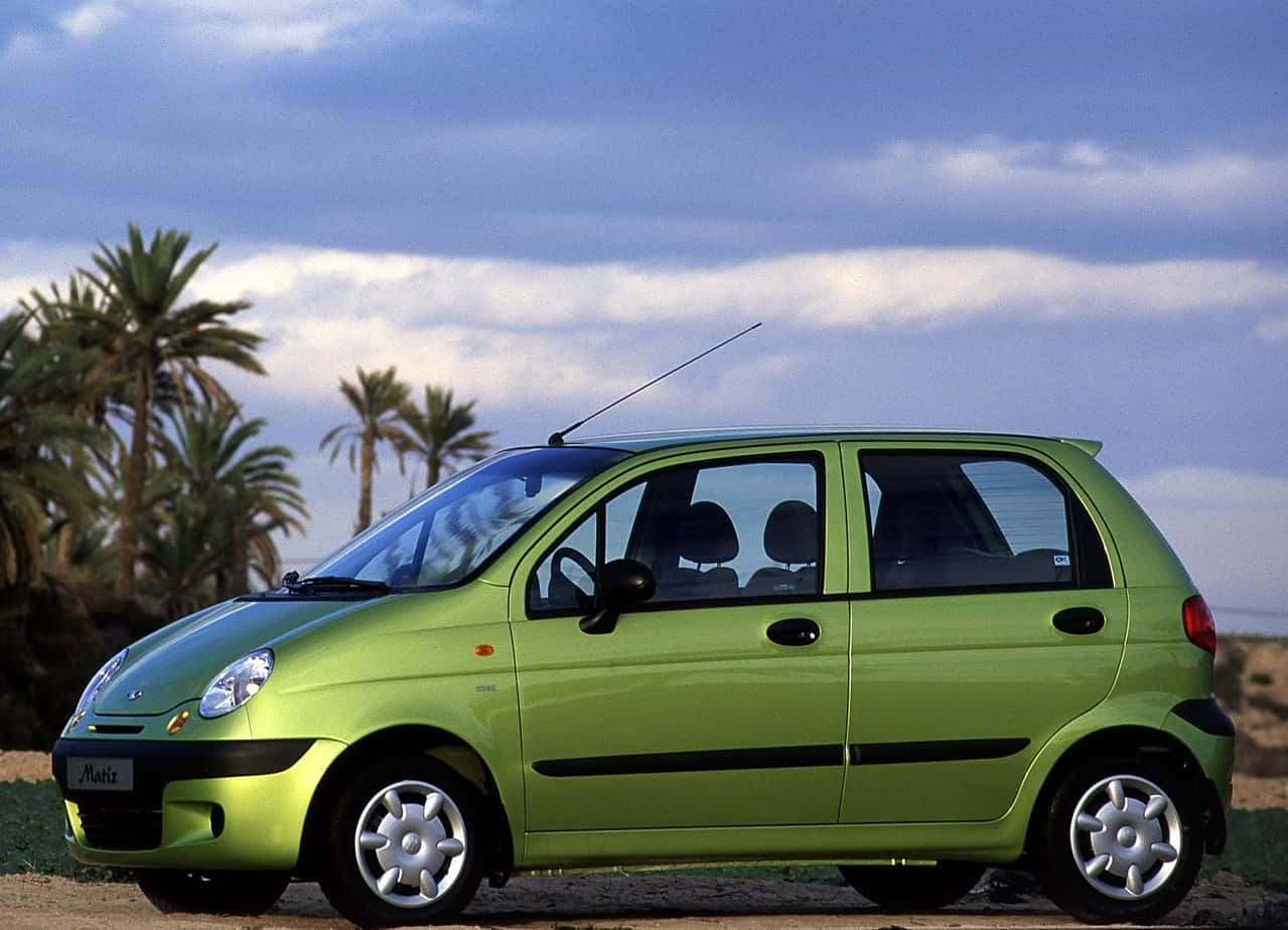 Classic Daewoo Matiz Parked On The Road Wallpaper