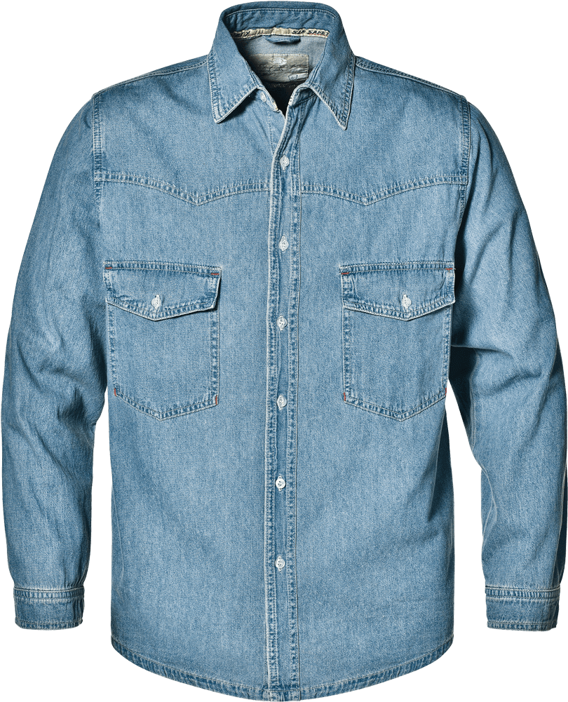 Classic Denim Shirt Product Photography PNG