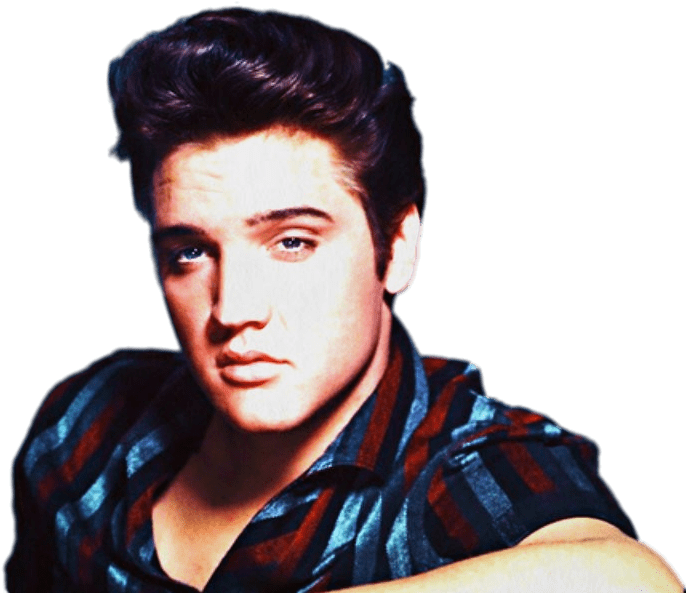 Classic Elvis Presley Portrait PNG